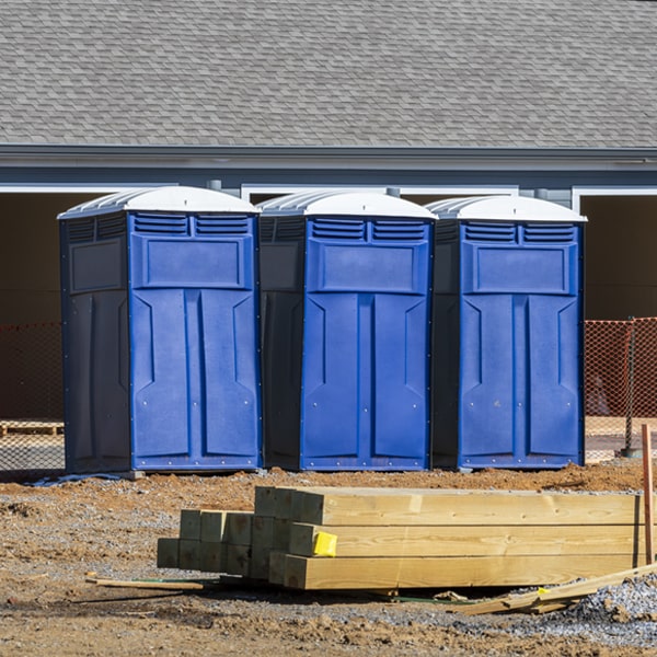 how often are the porta potties cleaned and serviced during a rental period in Michael IL